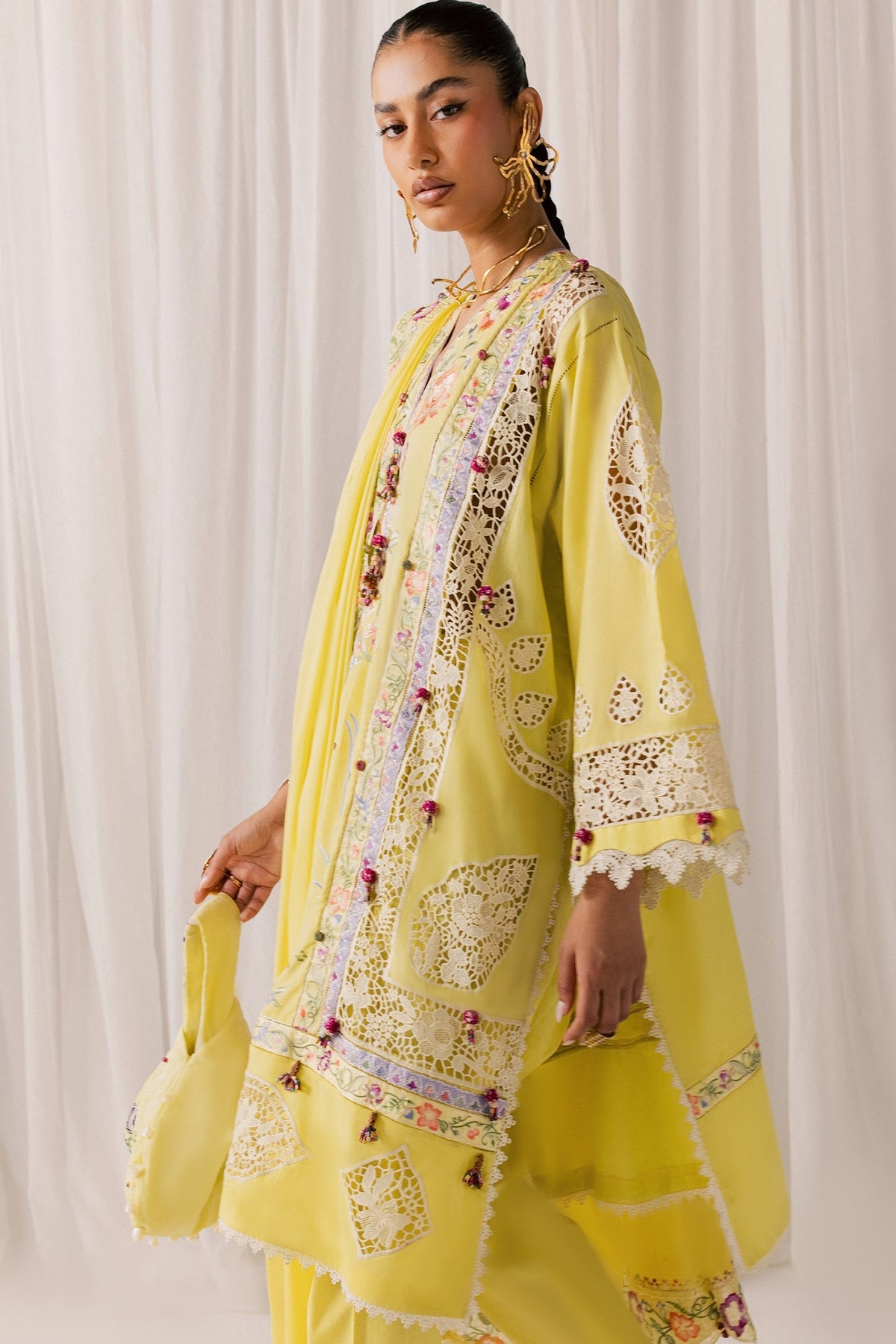 Elan | Stitched Pret 26 | NEELUNE (EL26-05 A ST) - Luxury Dress - available at Maria Faisal in UK and USA.