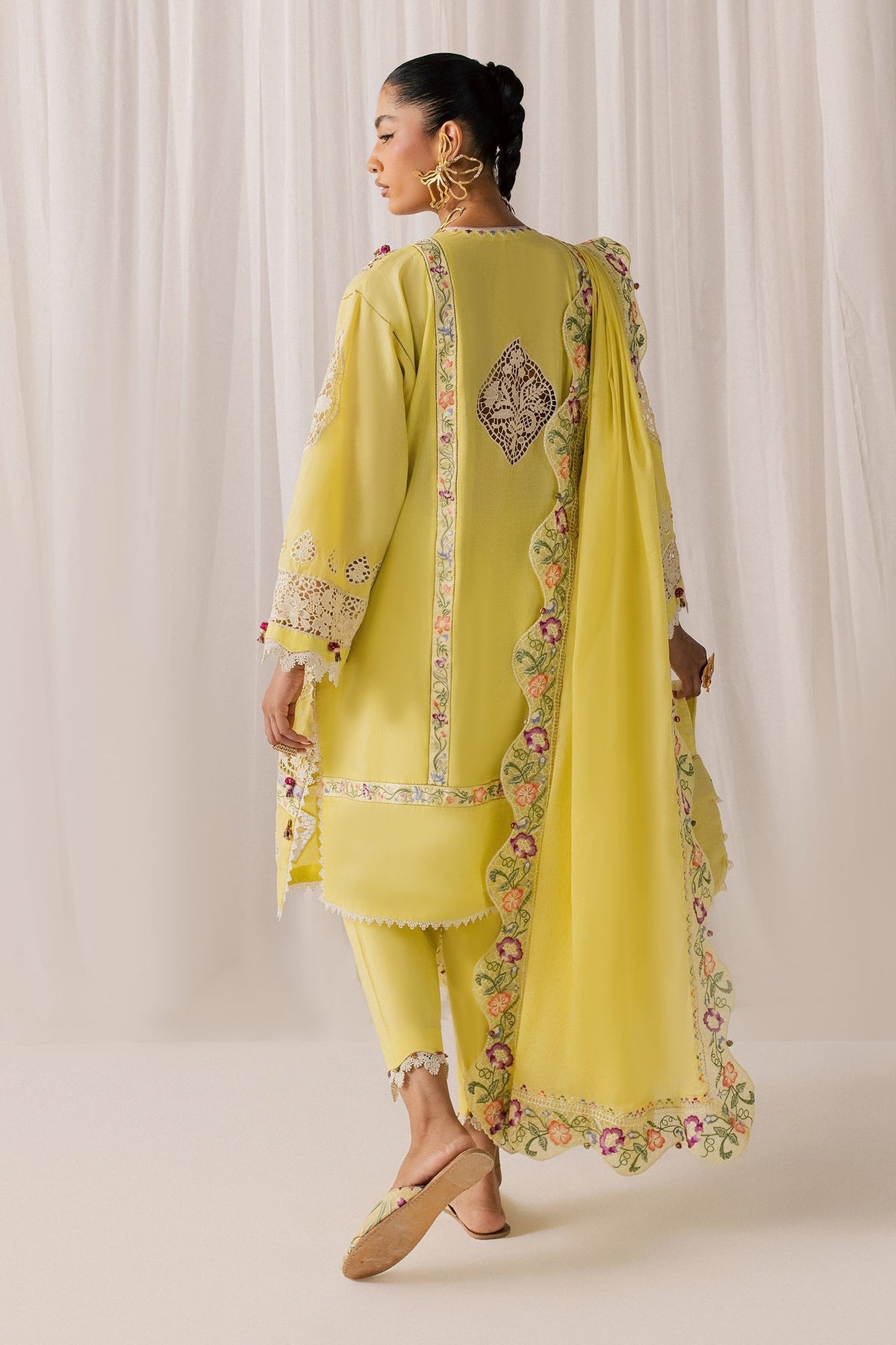 Elan | Stitched Pret 26 | NEELUNE (EL26-05 A ST) - Luxury Dress - available at Maria Faisal in UK and USA.
