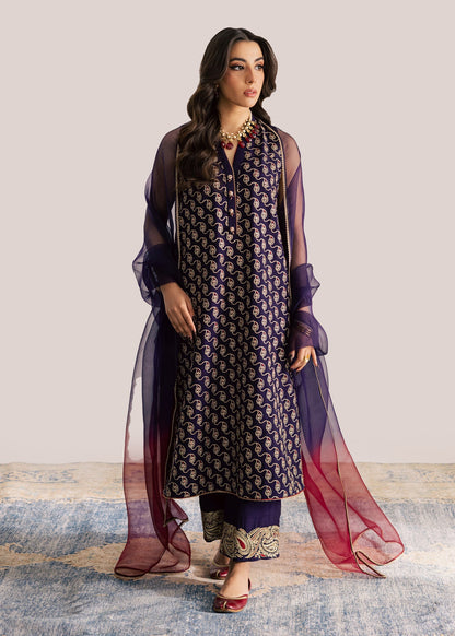 Sadaf Fawad Khan | Silk Luxury Pret 26 | Riham - Dress - available at Maria Faisal in UK and USA.