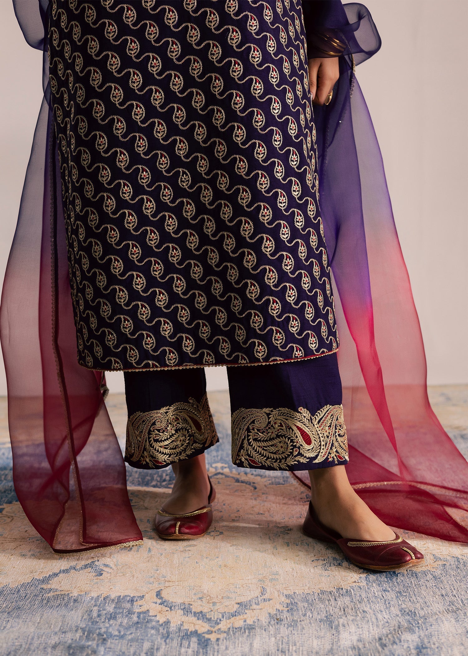 Sadaf Fawad Khan | Silk Luxury Pret 26 | Riham - Dress - available at Maria Faisal in UK and USA.