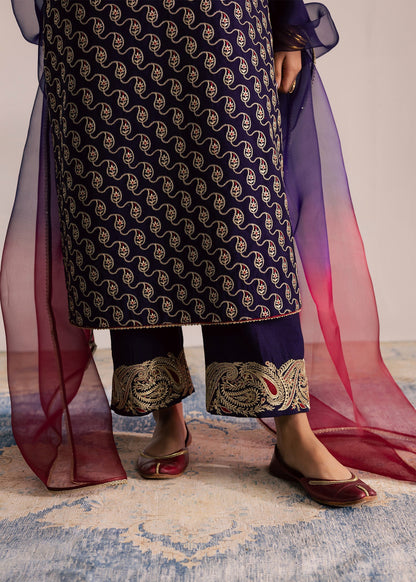 Sadaf Fawad Khan | Silk Luxury Pret 26 | Riham - Dress - available at Maria Faisal in UK and USA.
