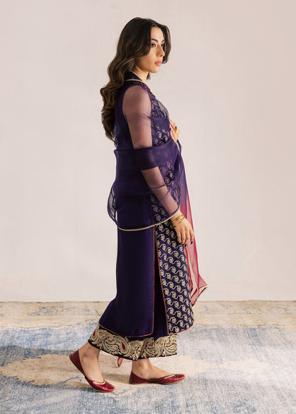 Sadaf Fawad Khan | Silk Luxury Pret 26 | Riham - Dress - available at Maria Faisal in UK and USA.