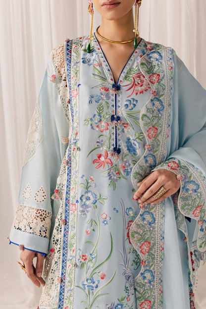 Elan | Stitched Pret 26 | NEELUNE (EL26-05 B ST) - Luxury Dress - available at Maria Faisal in UK and USA.