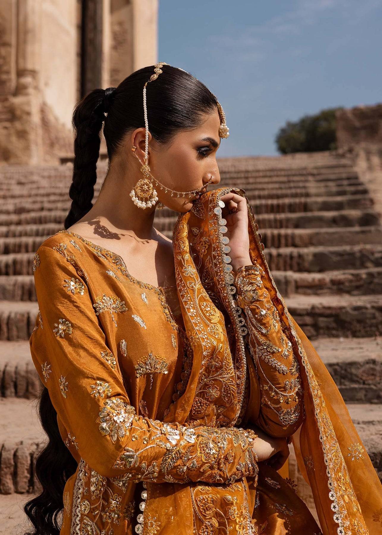 Akbar Aslam | Dastaan Luxury Formals | Zarmisha by Maria Faisal - Registered Vendor of : Akbar Aslam - type : Ladies Clothes - 100% original wedding dresses