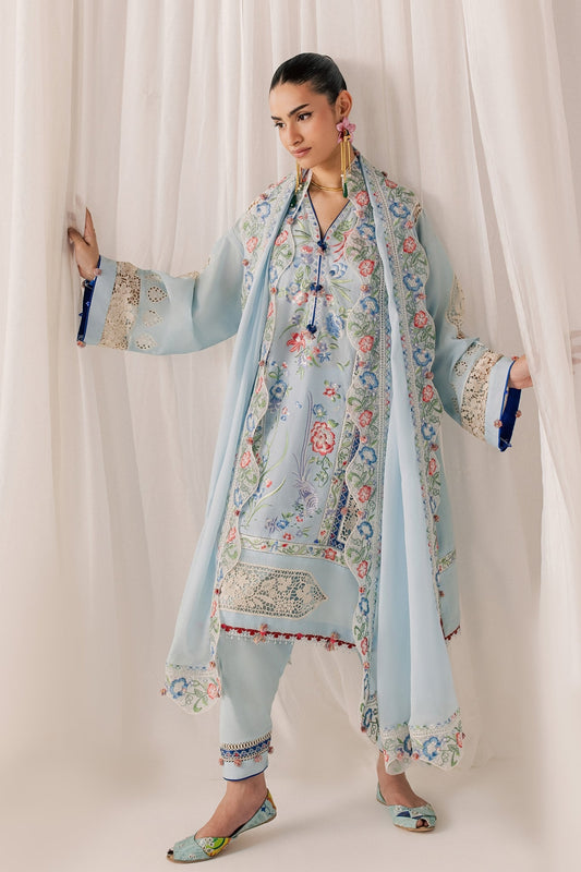 Elan | Stitched Pret 26 | NEELUNE (EL26-05 B ST) - Luxury Dress - available at Maria Faisal in UK and USA.
