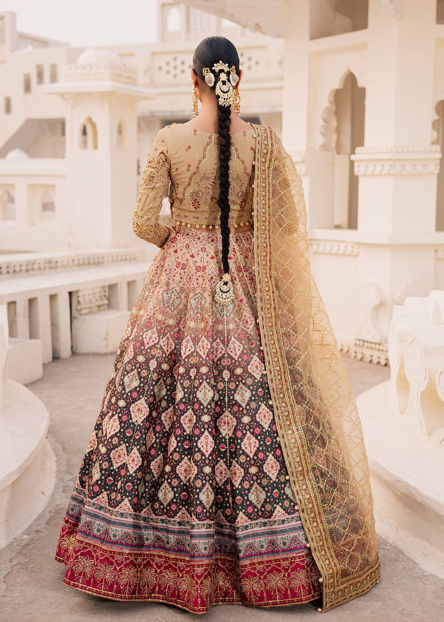 Maria Osama Khan | Khawabeedah Wedding Formals | Gulrukh - Dress - available at Maria Faisal in UK and USA.