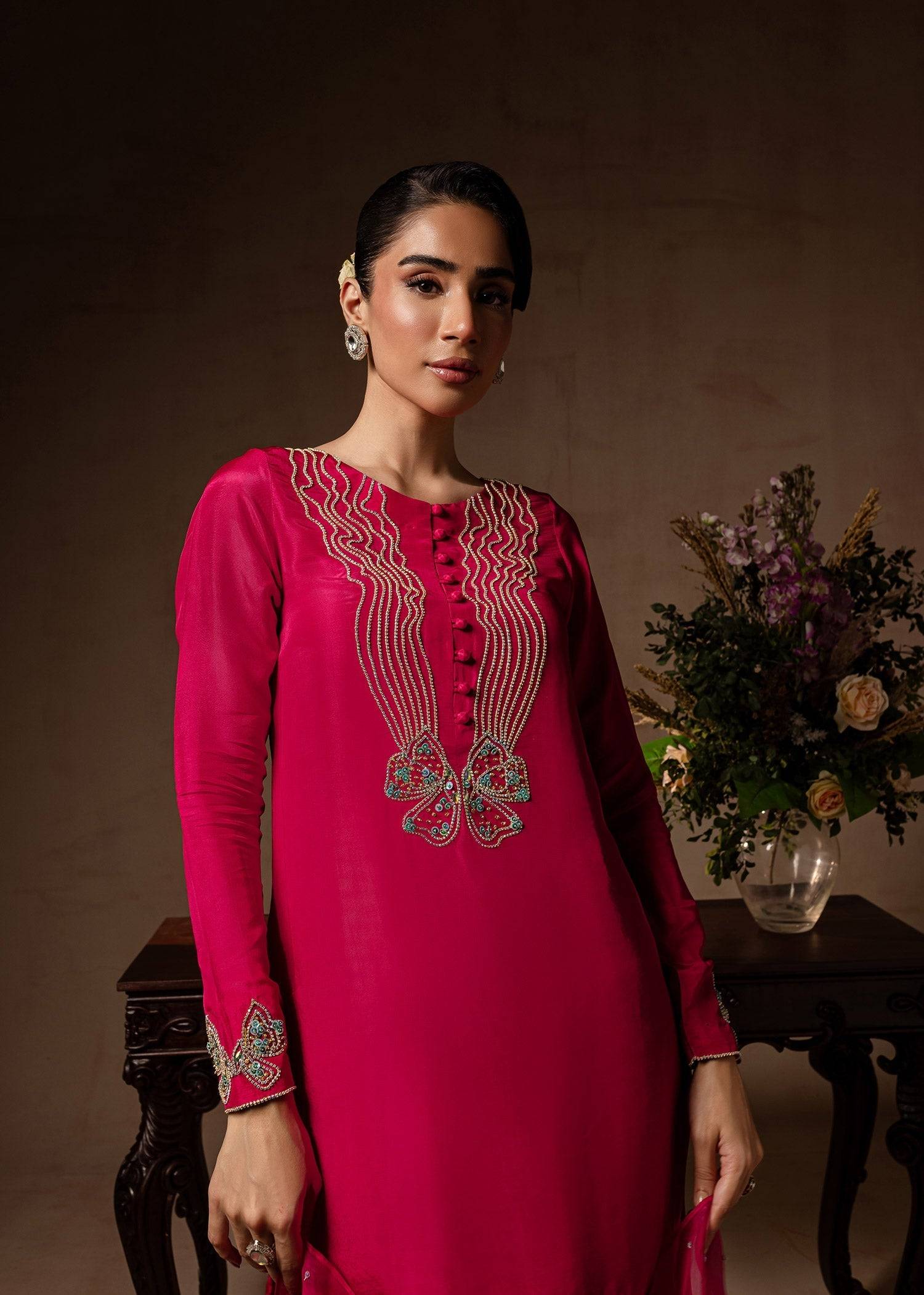 Maria Osama Khan | Noir Bliss Luxury Formals | Peony by Maria Faisal - Registered Vendor of : Maria Osama Khan - type : Ladies Clothes - 100% original wedding dresses