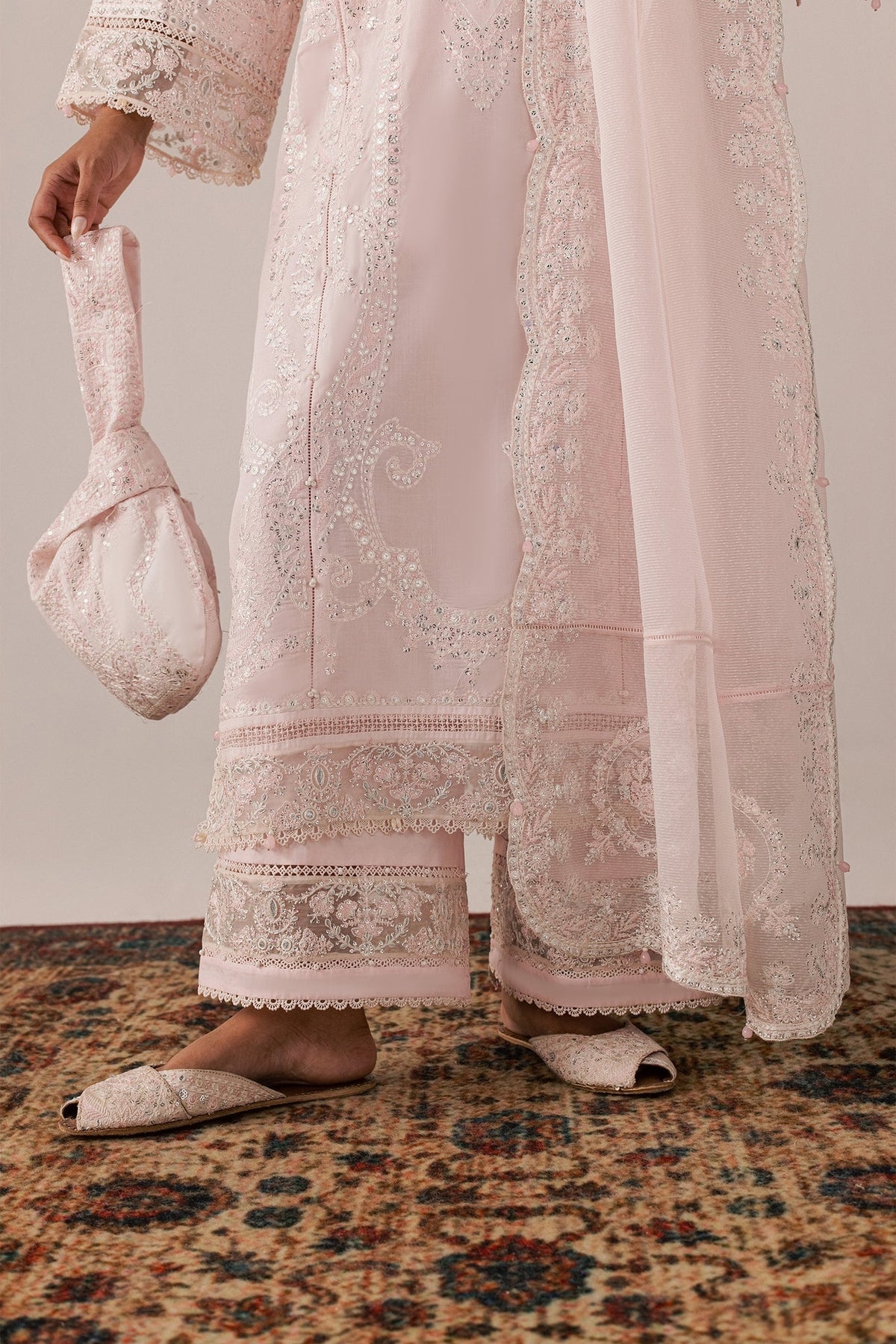 Elan | Stitched Pret 26 | ROUHAAN (EL26-04 B ST) - Luxury Dress - available at Maria Faisal in UK and USA.