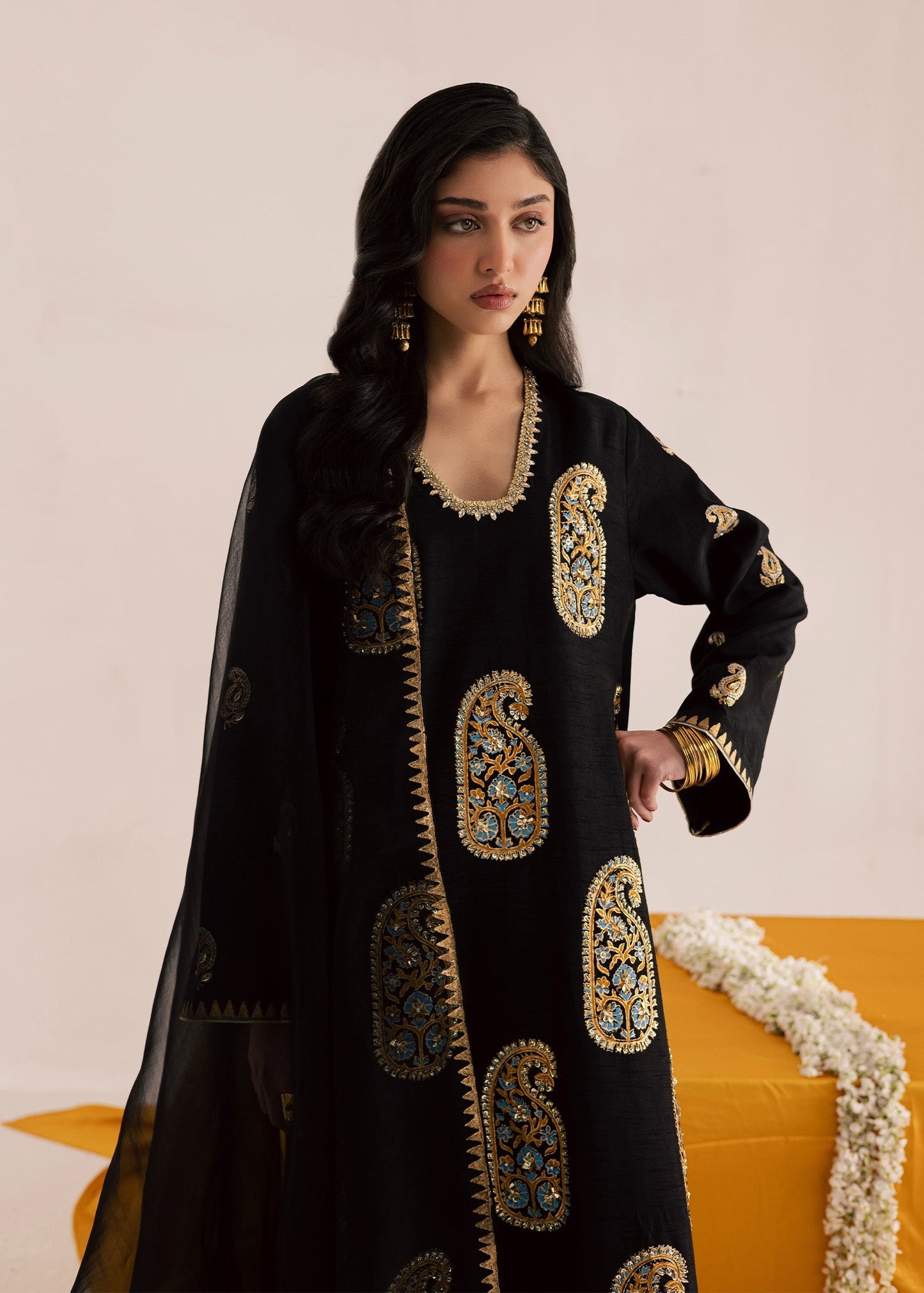 Sadaf Fawad Khan | Silk Luxury Pret 26 | Zarina - Dress - available at Maria Faisal in UK and USA.