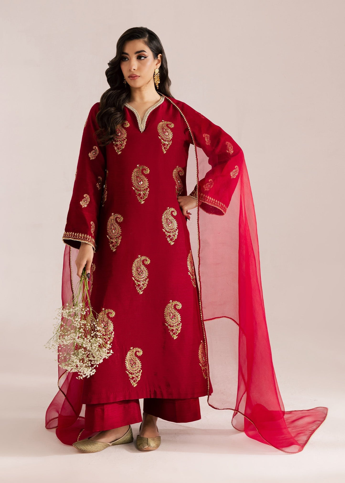 Sadaf Fawad Khan | Silk Luxury Pret 26 | Sera - Dress - available at Maria Faisal in UK and USA.