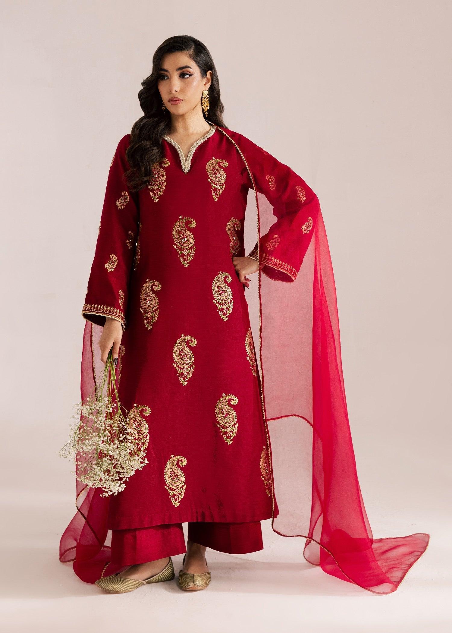 Sadaf Fawad Khan | Silk Luxury Pret 26 | Sera - Dress - available at Maria Faisal in UK and USA.
