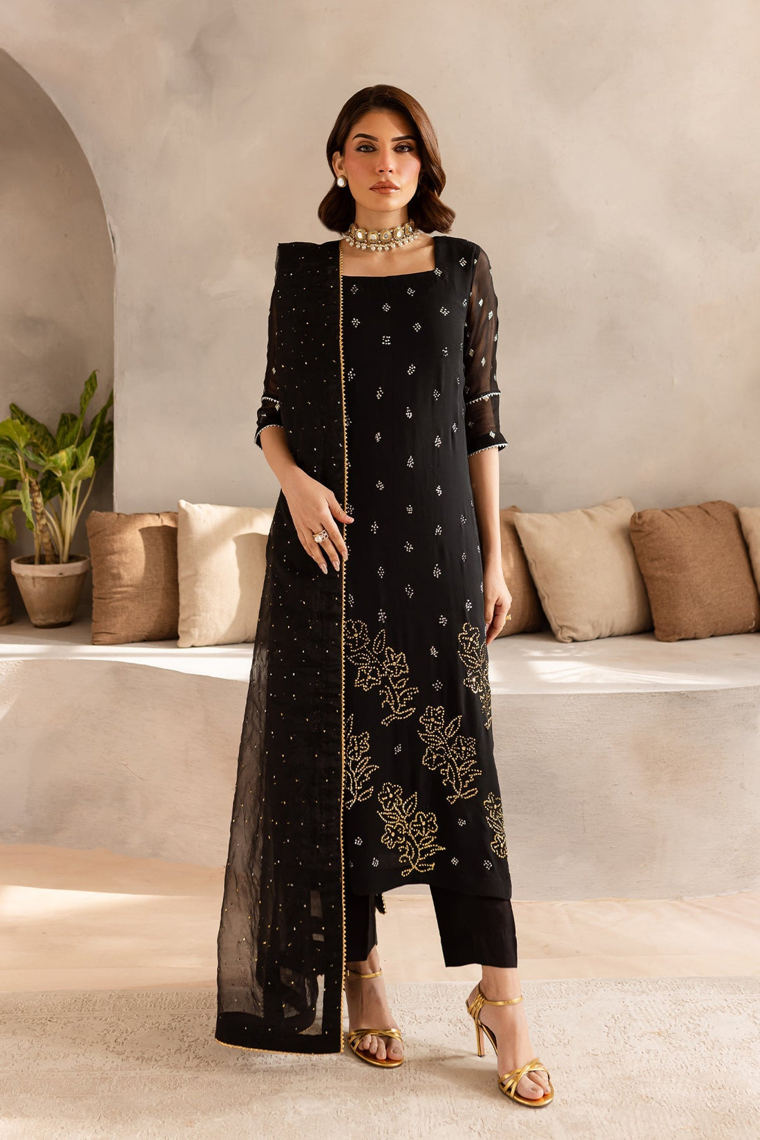 Vanya | Kaya Formals | KY-06 - Designer Dress with Intricate embroidery and embellishments. Shop elegent wedding dress at Maria Faisal.