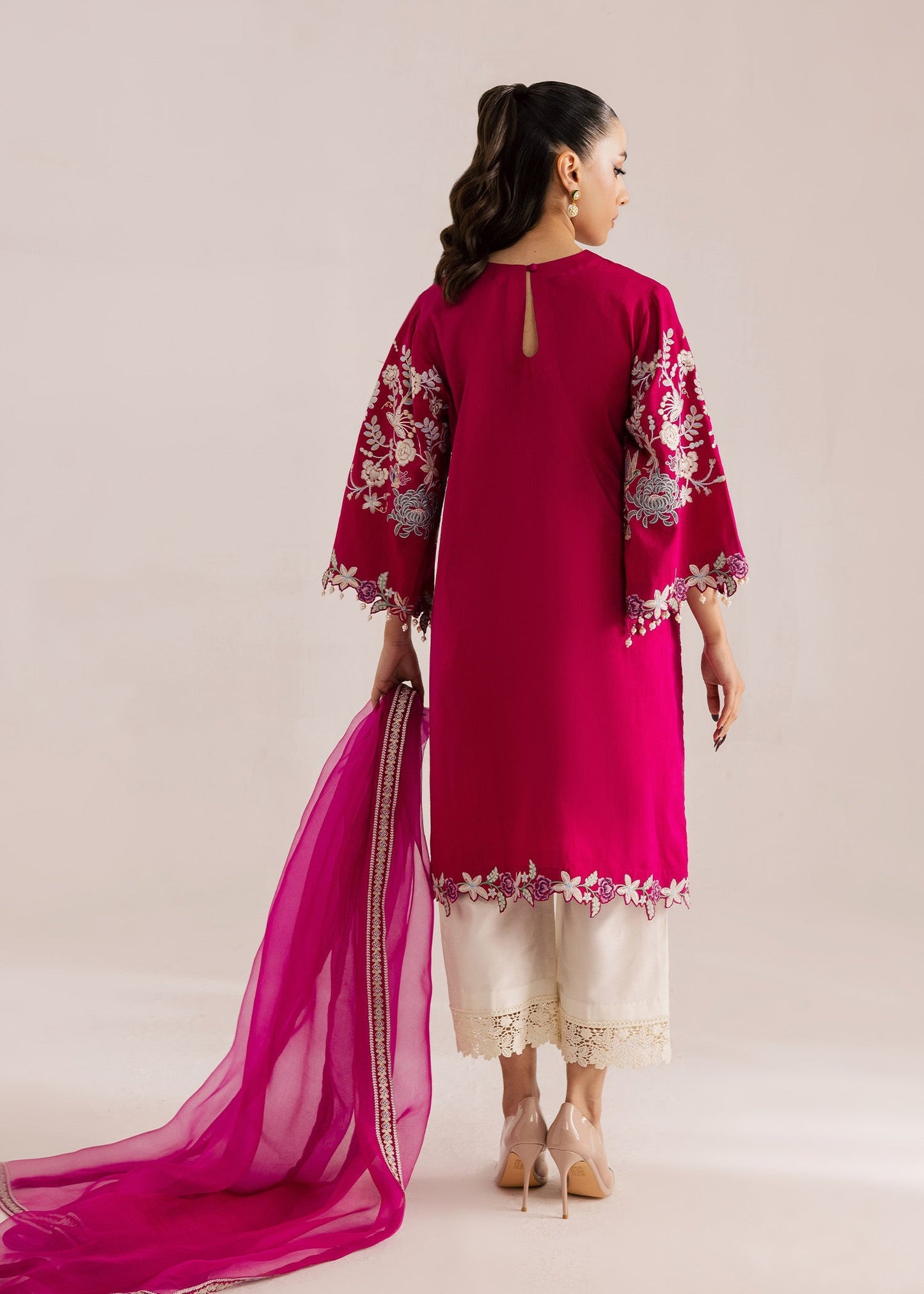Sadaf Fawad Khan | Silk Luxury Pret 26 | Aaleen - Dress - available at Maria Faisal in UK and USA.