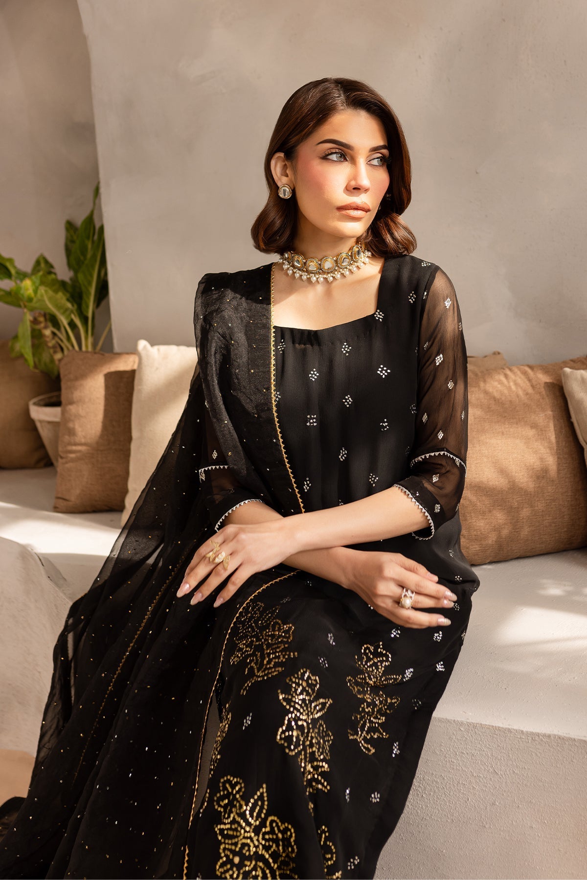 Vanya | Kaya Formals | KY-06 - Designer Dress with Intricate embroidery and embellishments. Shop elegent wedding dress at Maria Faisal.