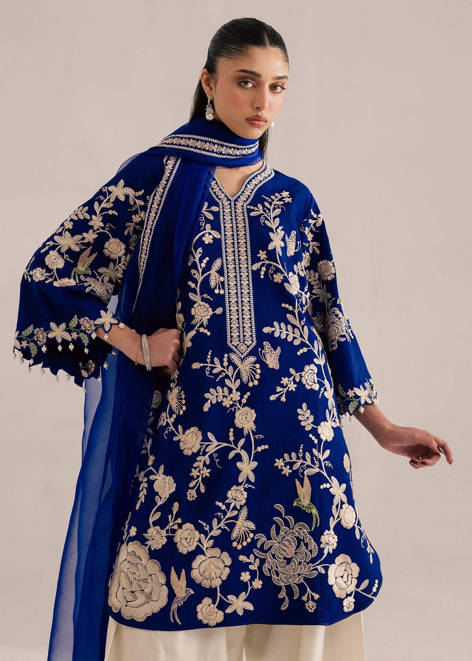 Sadaf Fawad Khan | Silk Luxury Pret 26 | Lisha - Dress - available at Maria Faisal in UK and USA.
