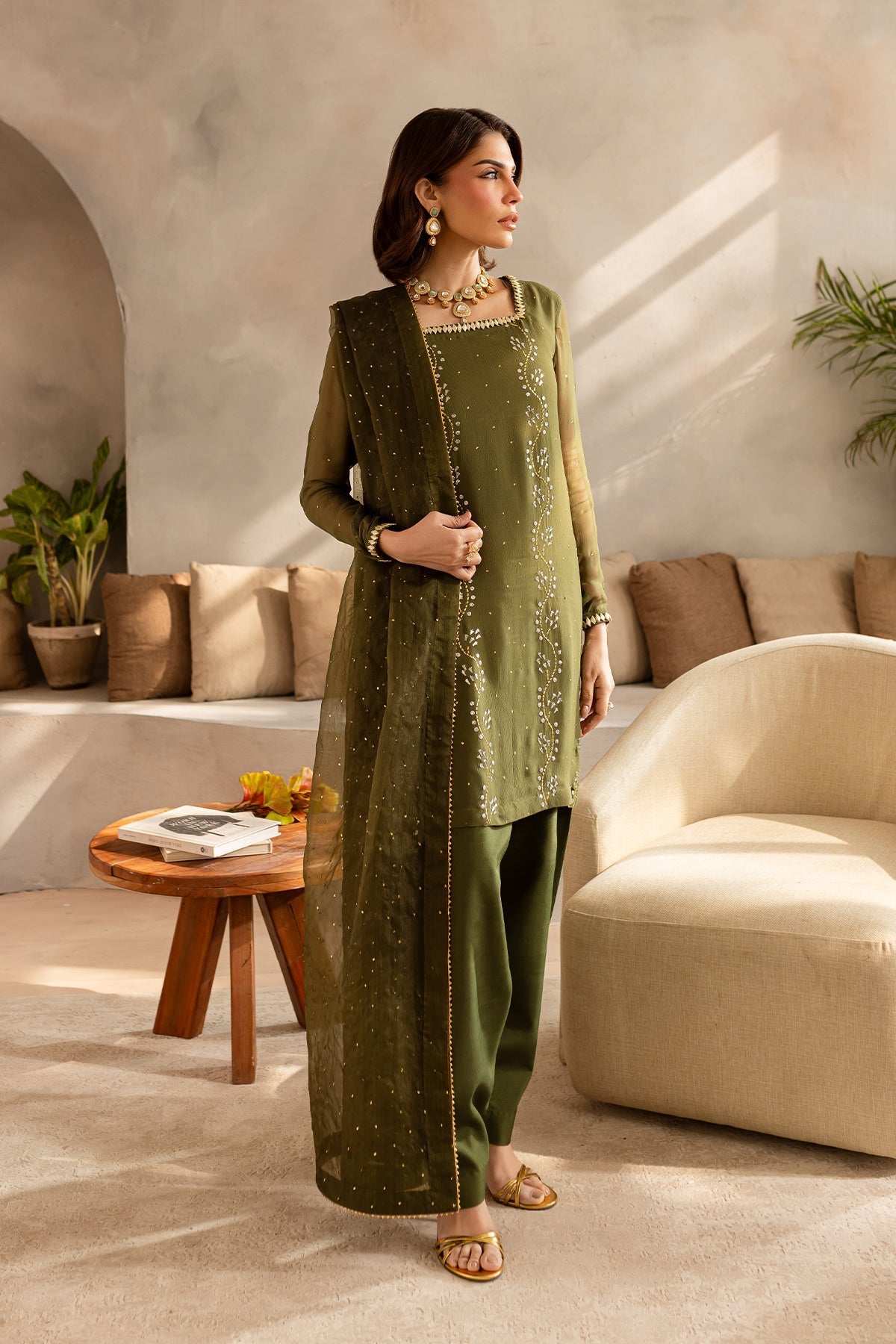 Vanya | Kaya Formals | KY-04 - Designer Dress with Intricate embroidery and embellishments. Shop elegent wedding dress at Maria Faisal.
