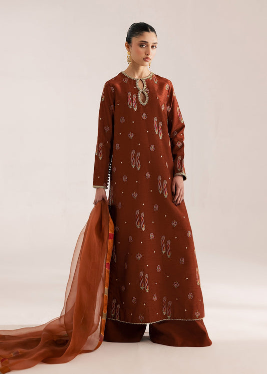 Sadaf Fawad Khan | Silk Luxury Pret 26 | Zaleh - Dress - available at Maria Faisal in UK and USA.