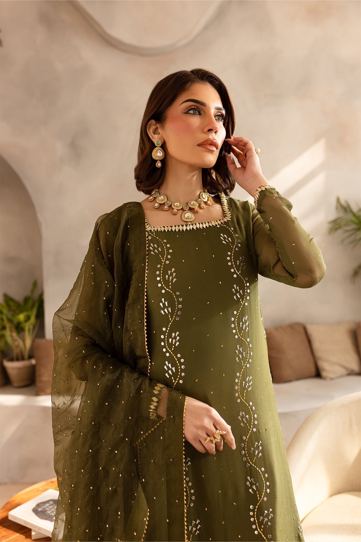 Vanya | Kaya Formals | KY-04 - Designer Dress with Intricate embroidery and embellishments. Shop elegent wedding dress at Maria Faisal.