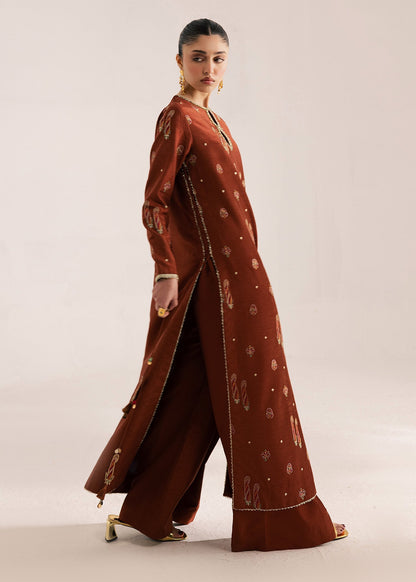Sadaf Fawad Khan | Silk Luxury Pret 26 | Zaleh - Dress - available at Maria Faisal in UK and USA.