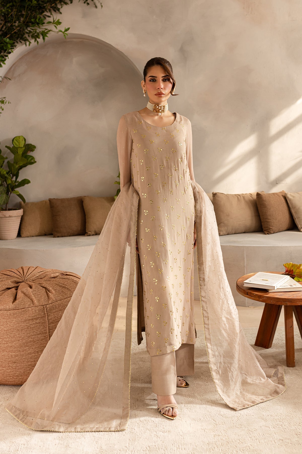 Vanya | Kaya Formals | KY-05 - Designer Dress with Intricate embroidery and embellishments. Shop elegent wedding dress at Maria Faisal.