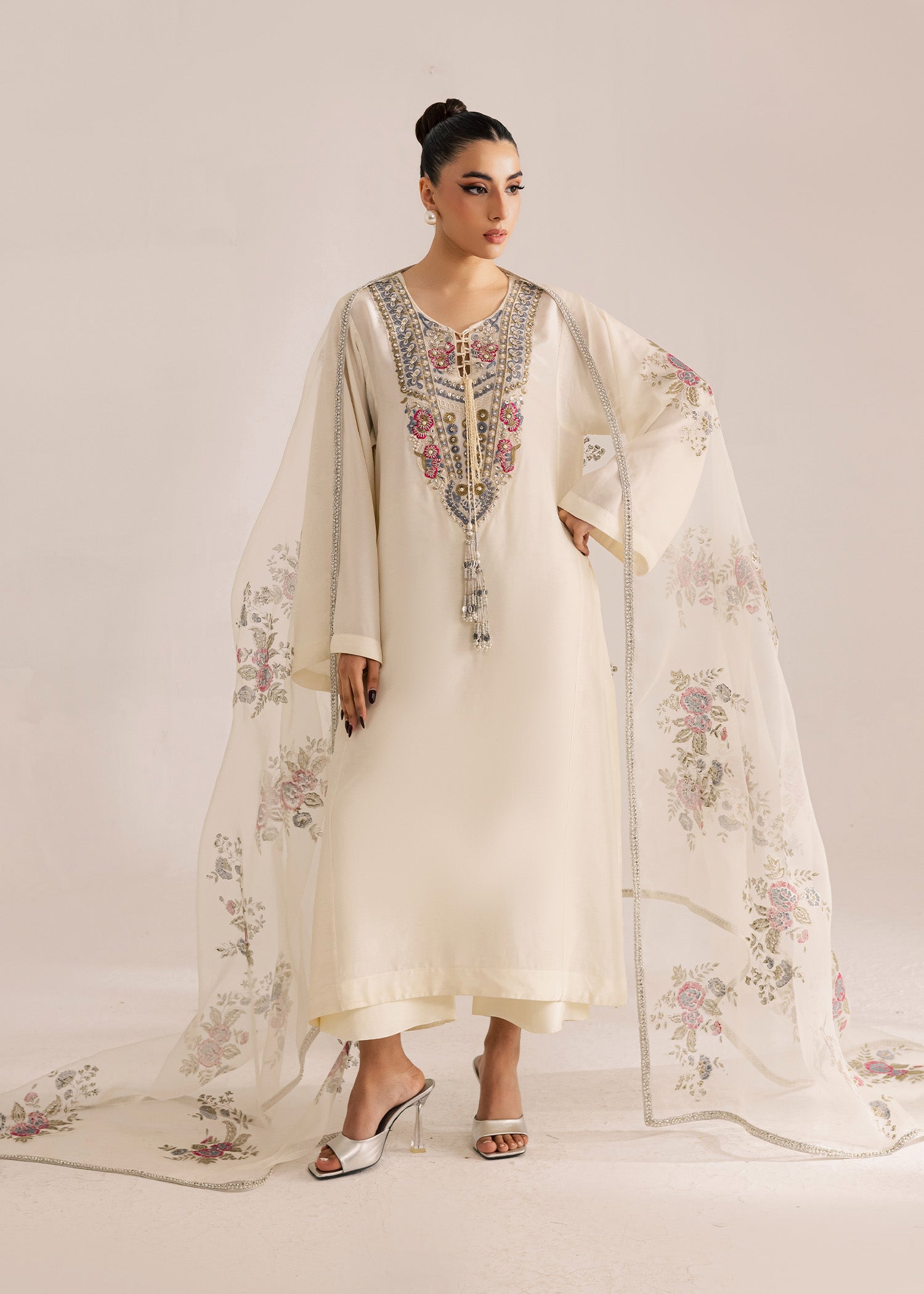 Sadaf Fawad Khan | Silk Luxury Pret 26 | Mahveen - Dress - available at Maria Faisal in UK and USA.