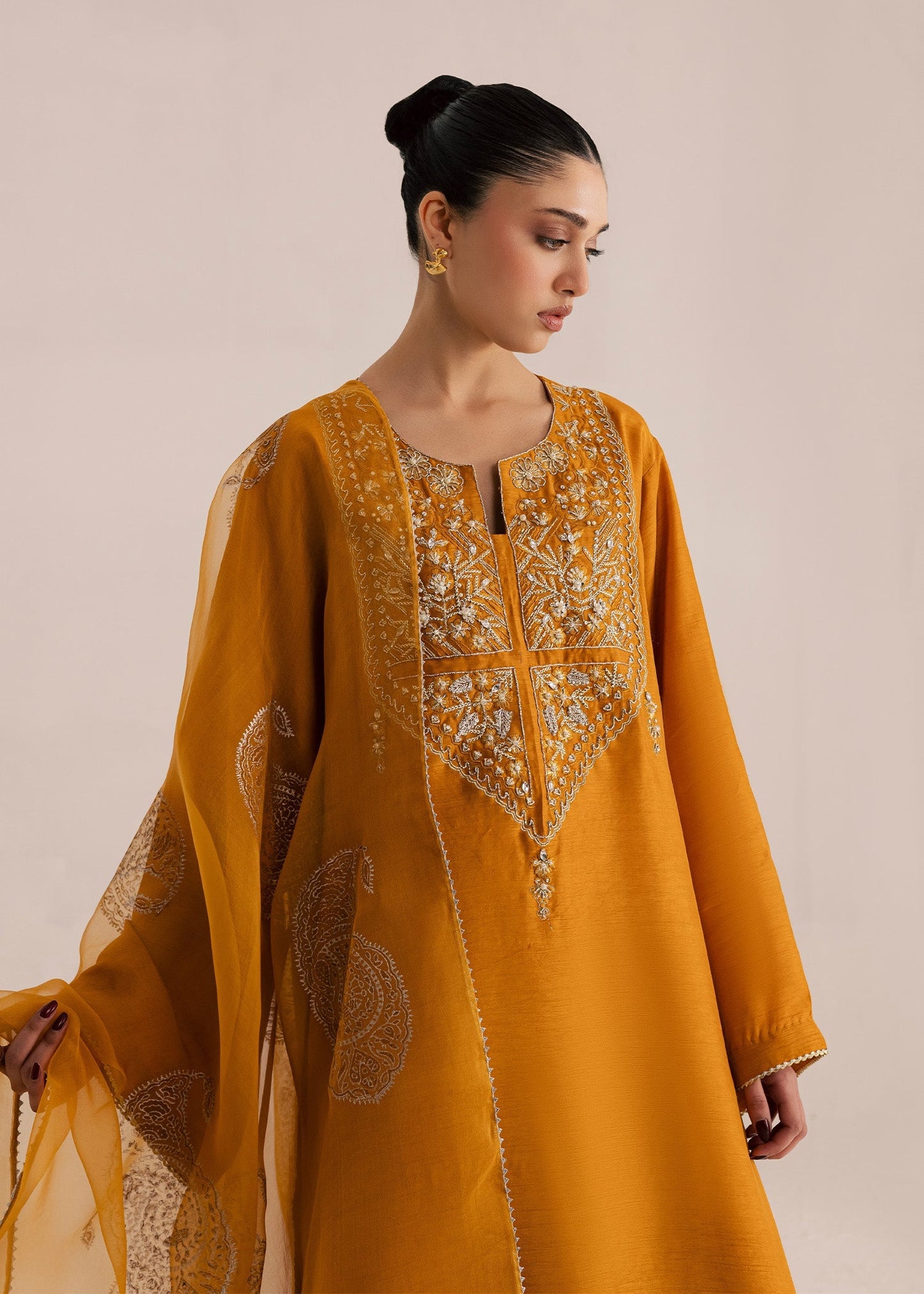 Sadaf Fawad Khan | Silk Luxury Pret 26 | Omavi - Dress - available at Maria Faisal in UK and USA.