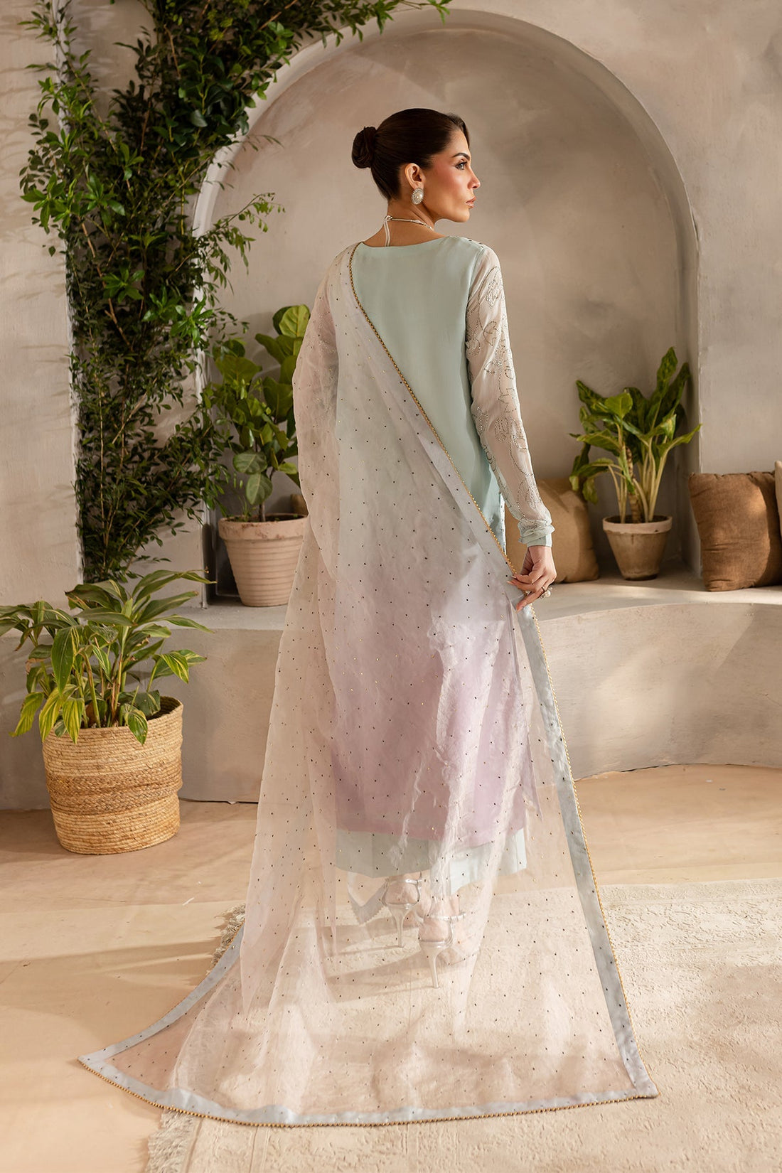 Vanya | Kaya Formals | KY-02 - Designer Dress with Intricate embroidery and embellishments. Shop elegent wedding dress at Maria Faisal.