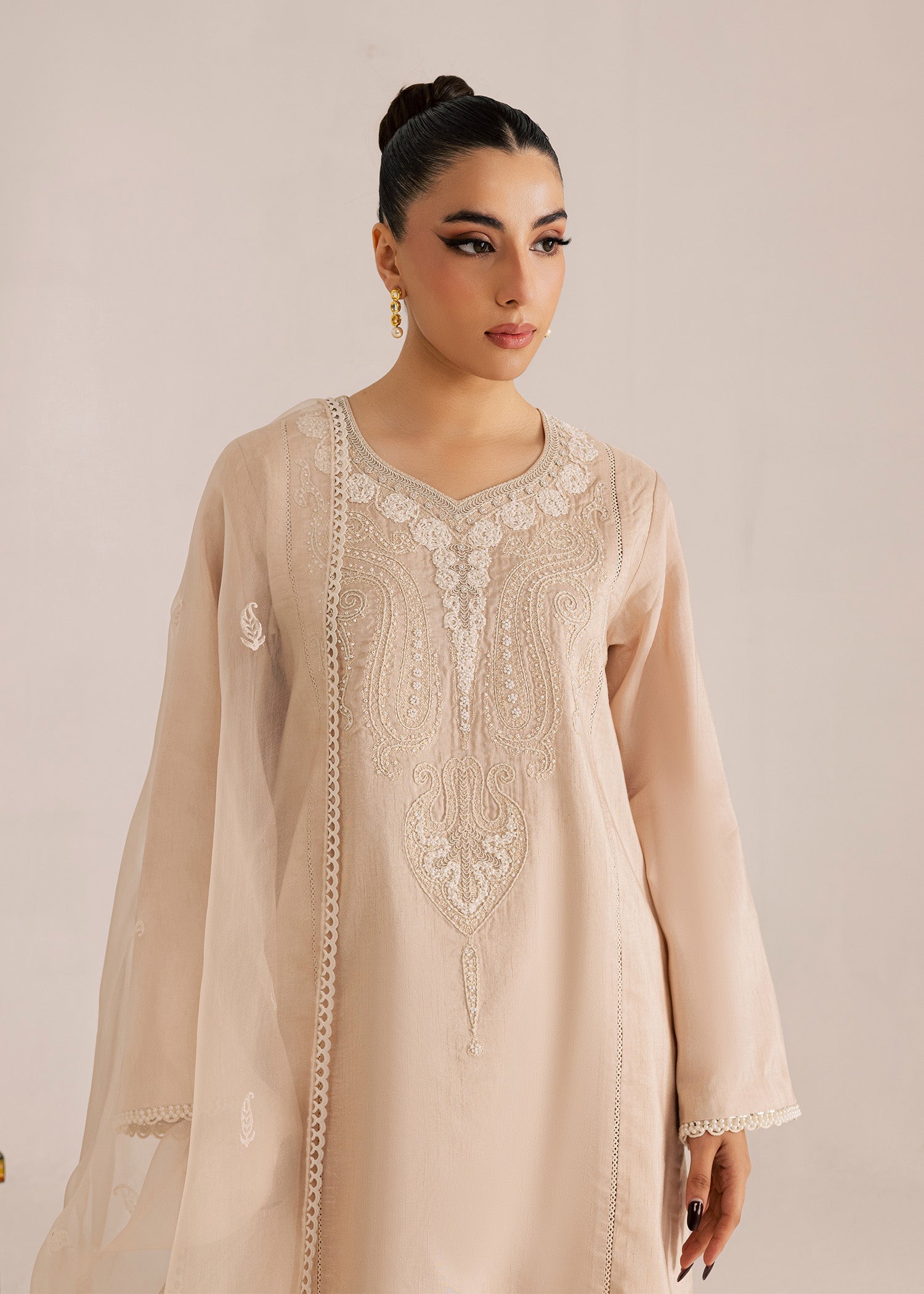 Sadaf Fawad Khan | Silk Luxury Pret 26 | Neesha - Dress - available at Maria Faisal in UK and USA.