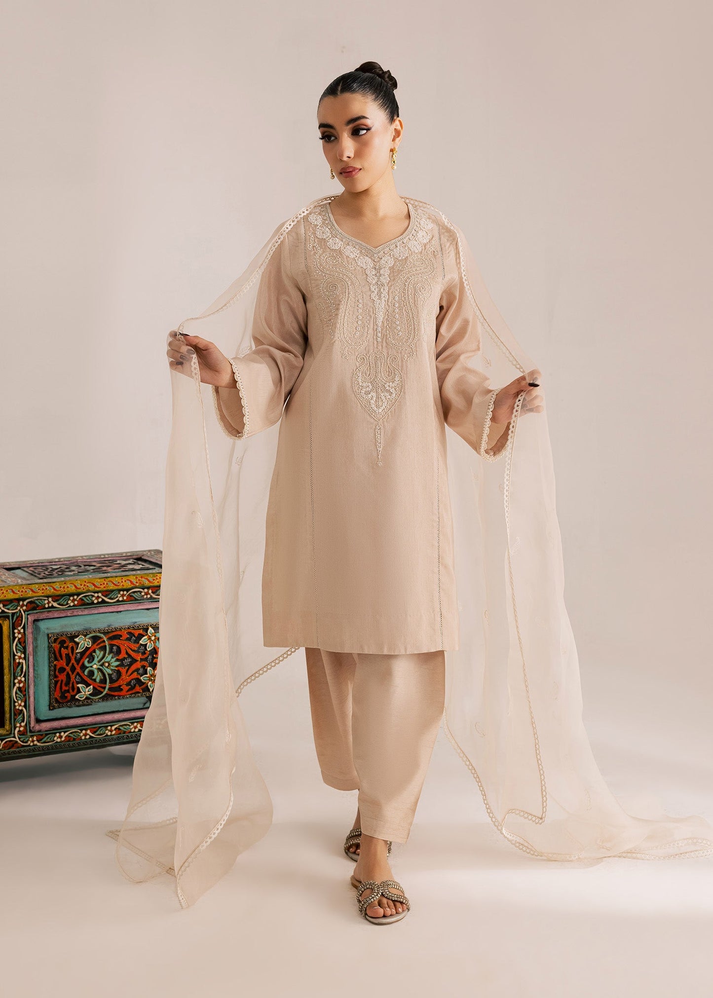 Sadaf Fawad Khan | Silk Luxury Pret 26 | Neesha - Dress - available at Maria Faisal in UK and USA.