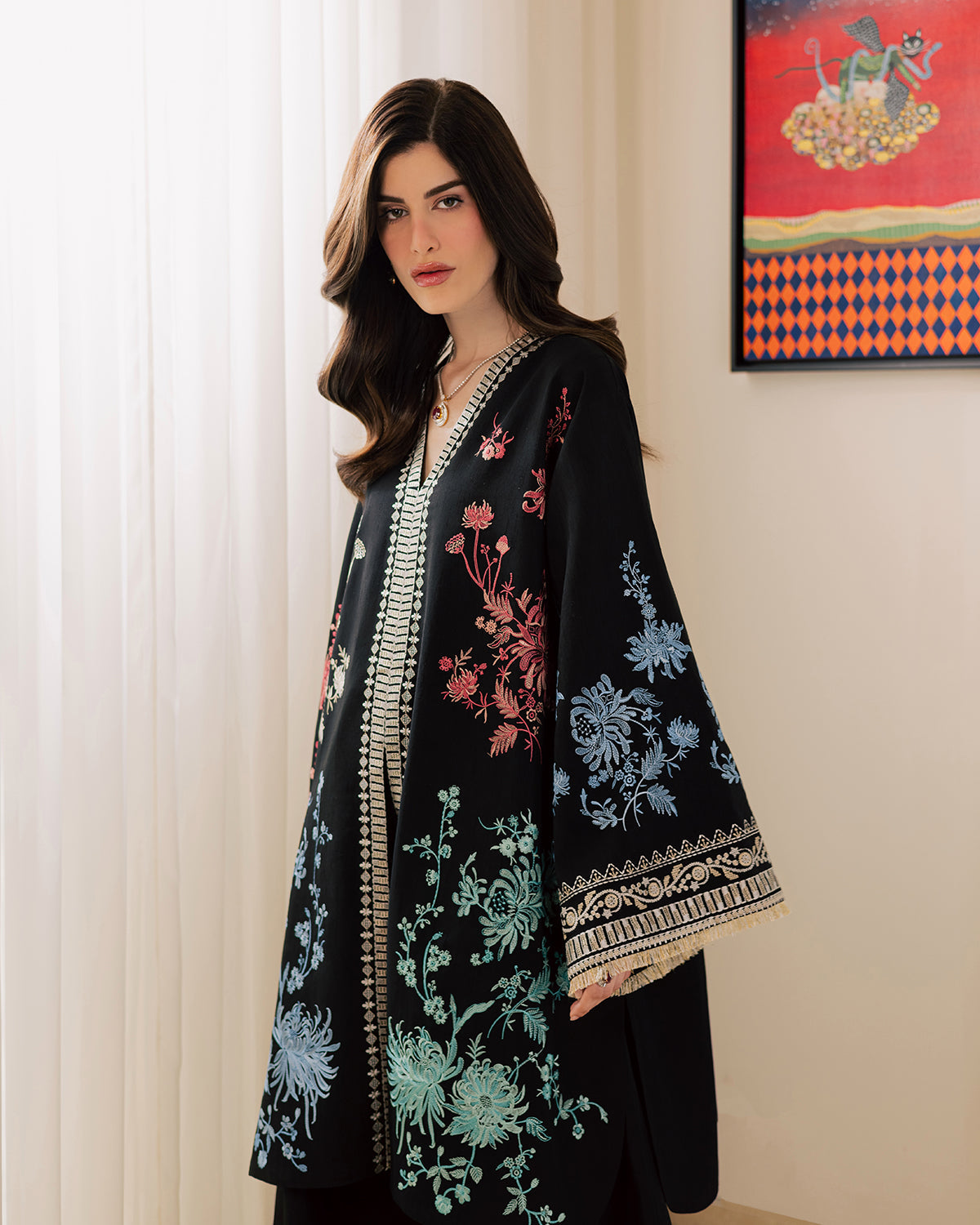 Sadaf Fawad Khan | Eva Luxury Pret 26 | Sable - Luxury Dress - available at Maria Faisal in UK and USA.