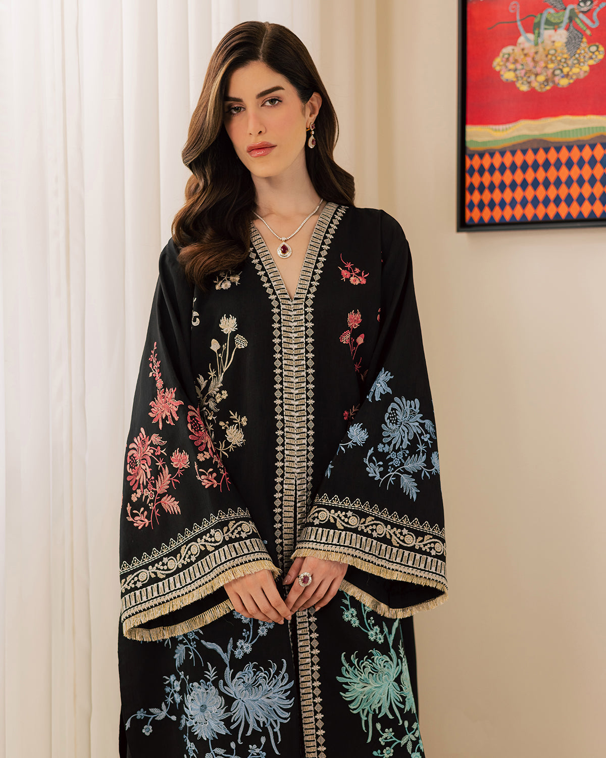 Sadaf Fawad Khan | Eva Luxury Pret 26 | Sable - Luxury Dress - available at Maria Faisal in UK and USA.