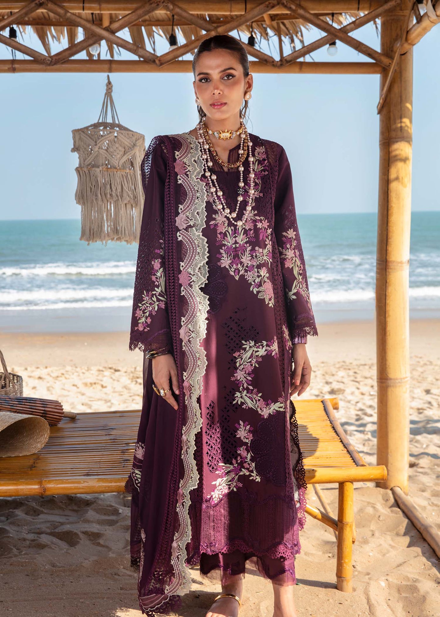 Saira Shakira | Luxury Lawn 25 | DAHLIA-B by Maria Faisal - Registered Vendor of : Saira Shakira - type : Ladies Clothes - 100% original wedding dresses