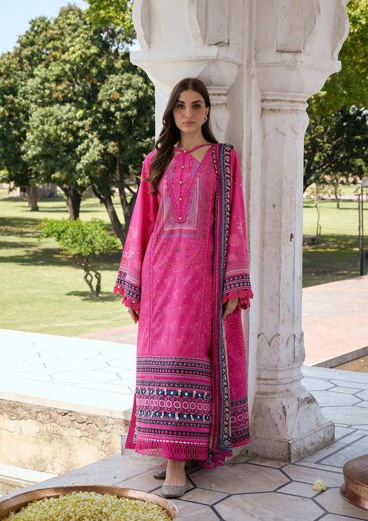 Kahf Premium | Prints Collection 26 | KPS-4B GULNAR - Luxury Dress - available at Maria Faisal in UK and USA.