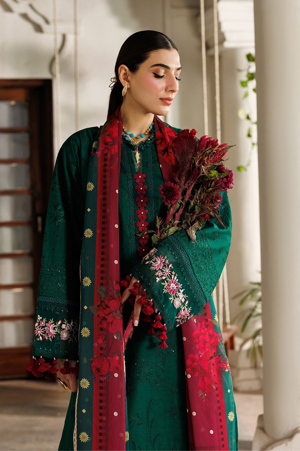 Alizeh | Eid Festive Lawn | AF-EL-7053-Evlyn - Luxury Dress - available at Maria Faisal in UK and USA.