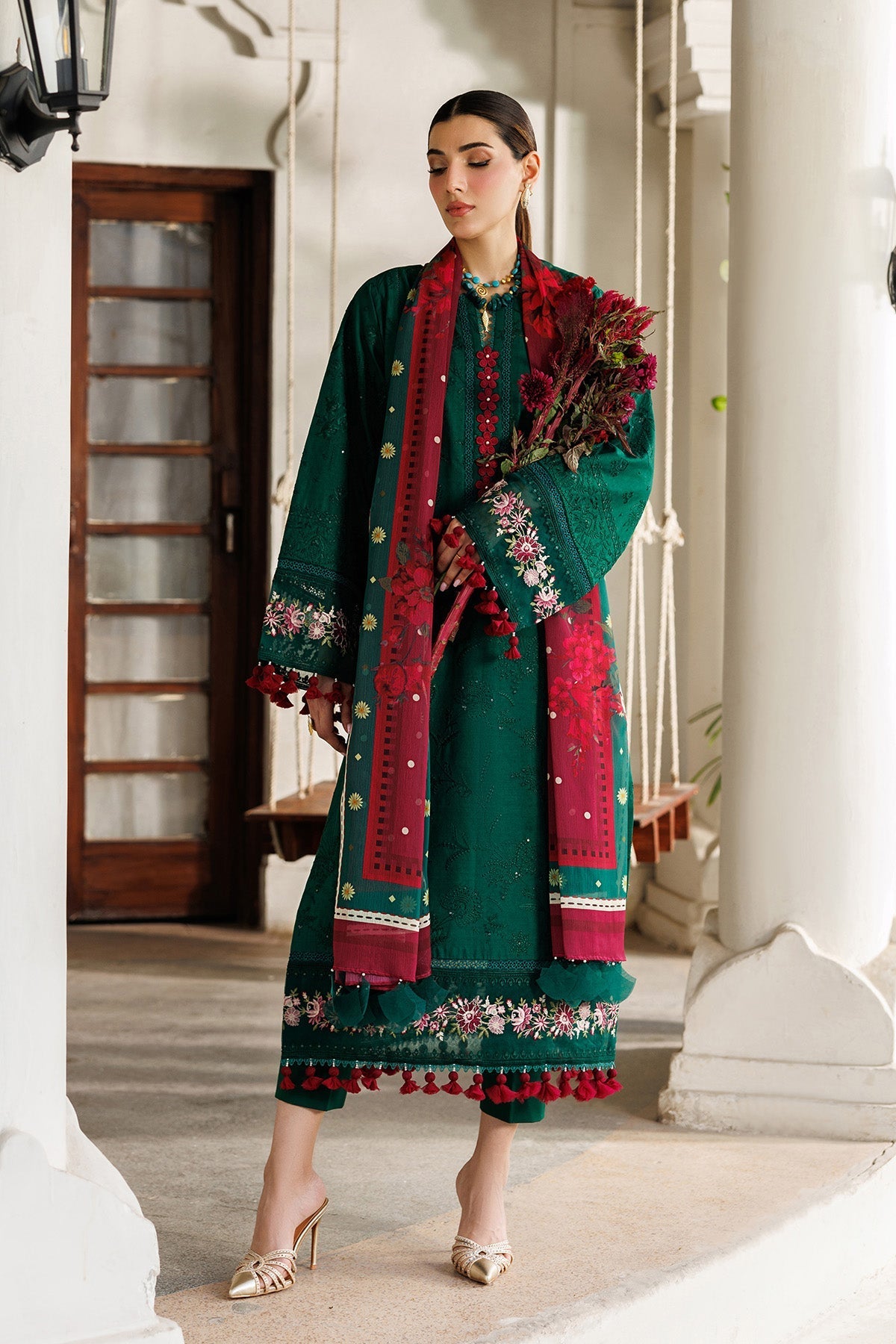 Alizeh | Eid Festive Lawn | AF-EL-7053-Evlyn - Luxury Dress - available at Maria Faisal in UK and USA.