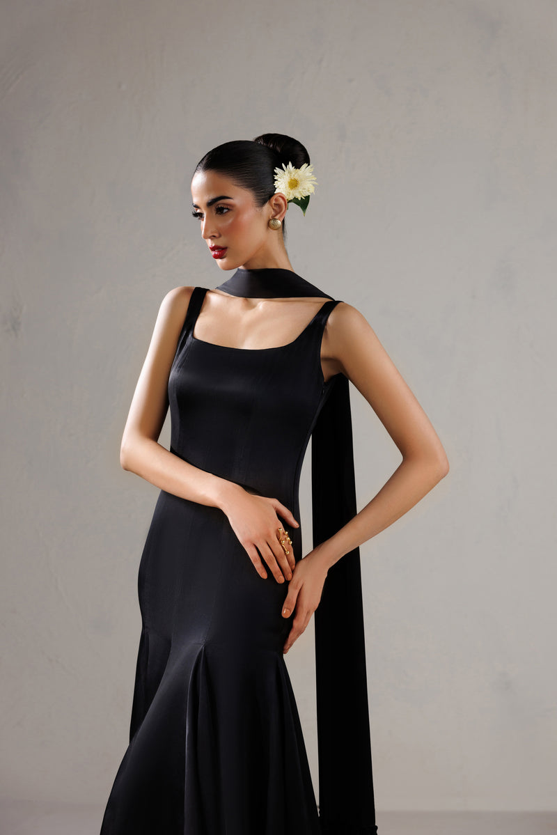 Caia | Basics 26 | Look 15 - Luxury Dress - available at Maria Faisal in UK and USA.