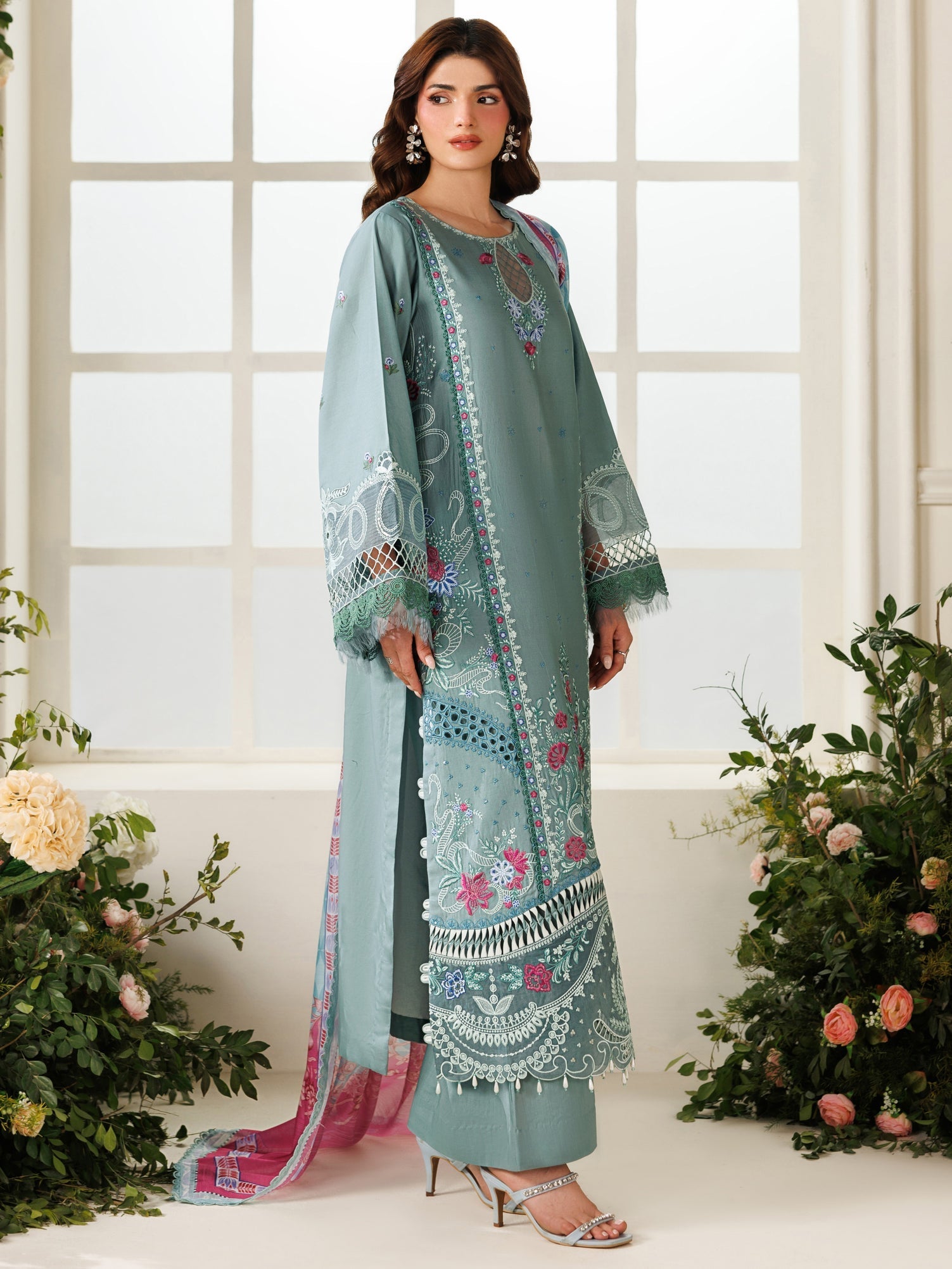 Parishay | Marbella Summer Lawn 26 | MB-11 - Luxury Dress - available at Maria Faisal in UK and USA.