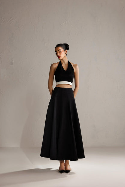 Caia | Basics 26 | Look 20 - Luxury Dress - available at Maria Faisal in UK and USA.