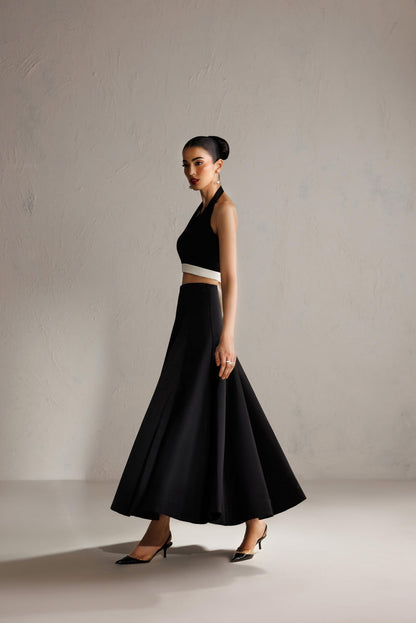 Caia | Basics 26 | Look 20 - Luxury Dress - available at Maria Faisal in UK and USA.