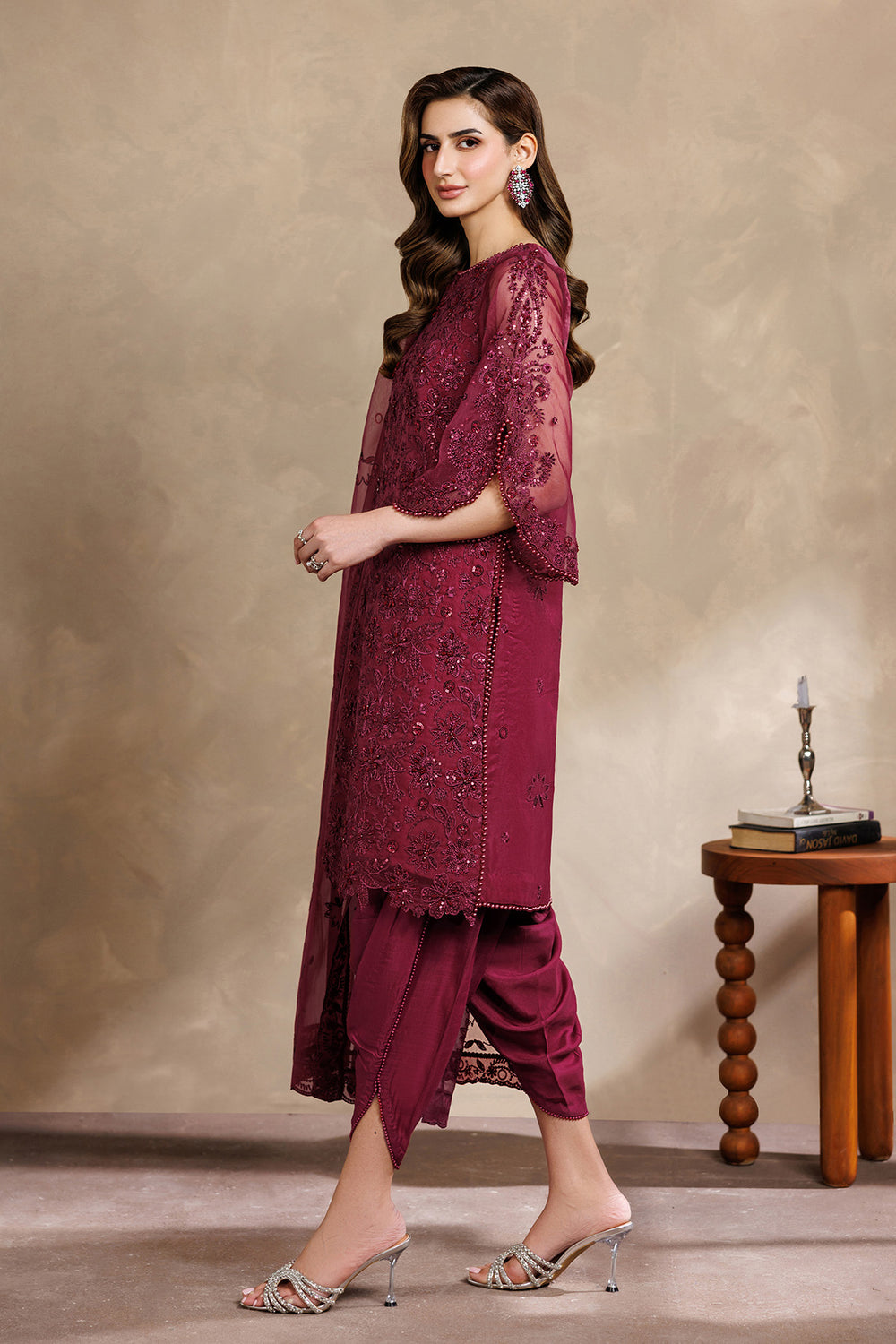 Zarif | Zayrah Formals | ZYR-SURKH-01 - Formal Dress - available at Maria Faisal in UK and USA.
