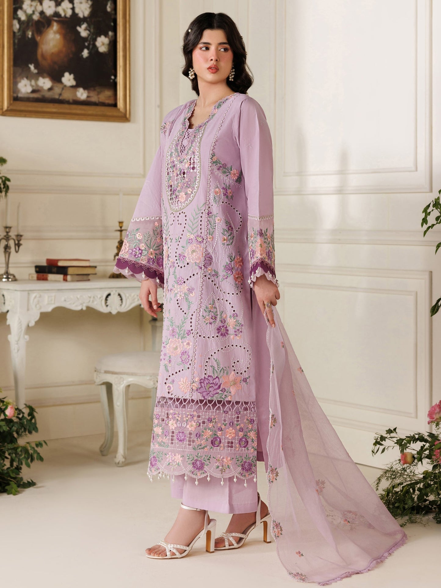 Parishay | Marbella Summer Lawn 26 | MB-12 - Luxury Dress - available at Maria Faisal in UK and USA.