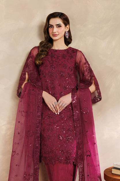 Zarif | Zayrah Formals | ZYR-SURKH-01 - Formal Dress - available at Maria Faisal in UK and USA.