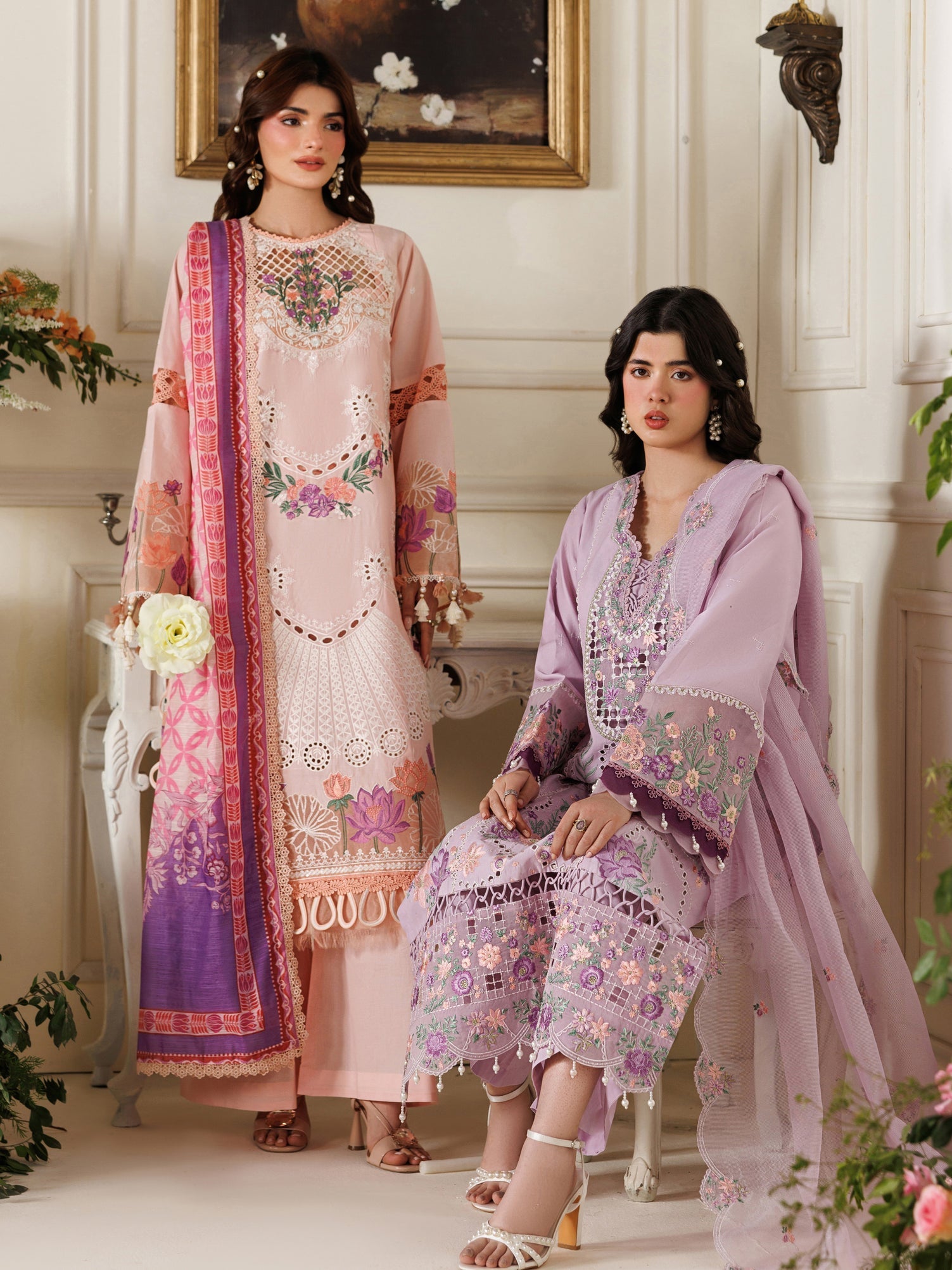 Parishay | Marbella Summer Lawn 26 | MB-12 - Luxury Dress - available at Maria Faisal in UK and USA.