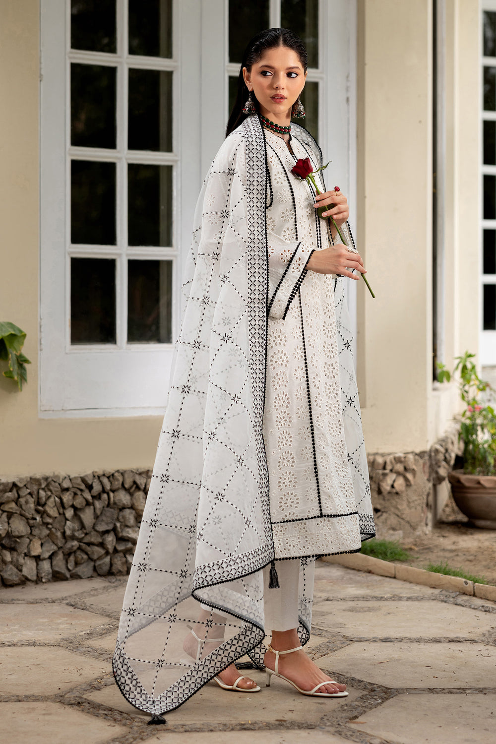 Zarif | Summer Lawn 26 | LINNEA - Luxury Dress - available at Maria Faisal in UK and USA.