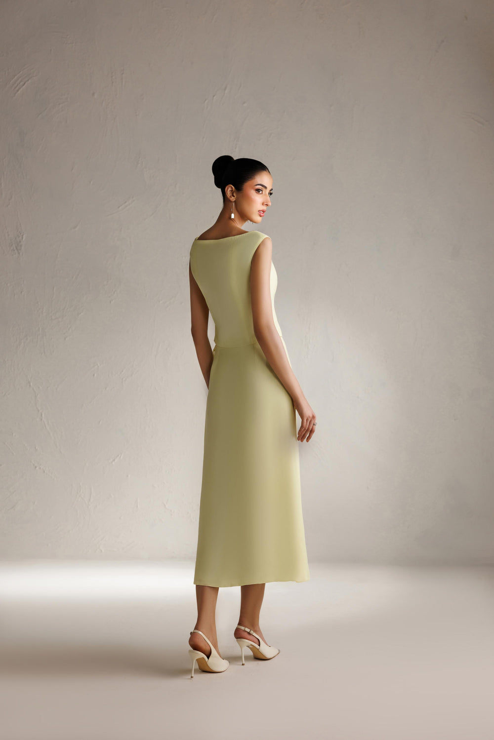 Caia | Basics 26 | LOOK 16 - Luxury Dress - available at Maria Faisal in UK and USA.