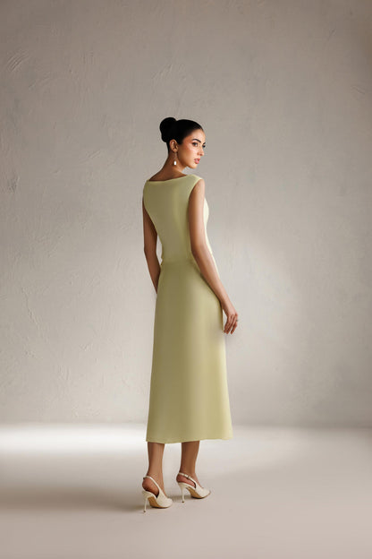 Caia | Basics 26 | LOOK 16 - Luxury Dress - available at Maria Faisal in UK and USA.