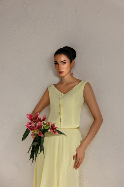 Caia | Basics 26 | LOOK 16 - Luxury Dress - available at Maria Faisal in UK and USA.