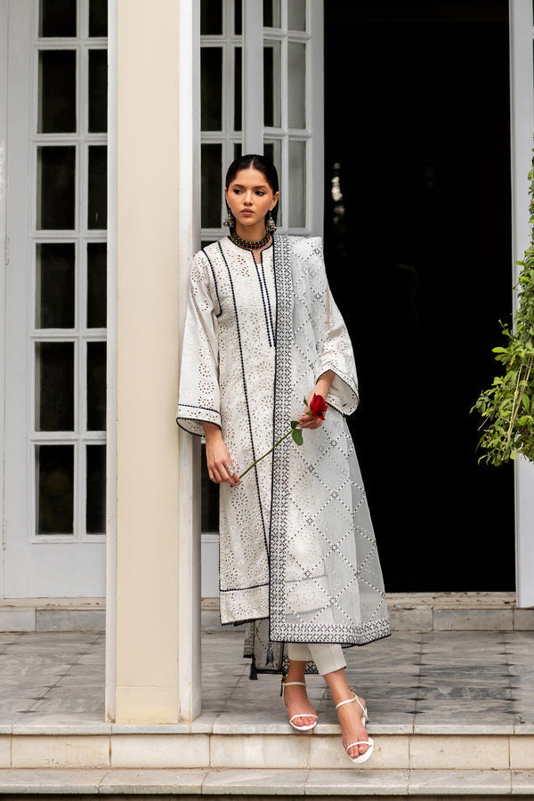 Zarif | Summer Lawn 26 | LINNEA - Luxury Dress - available at Maria Faisal in UK and USA.