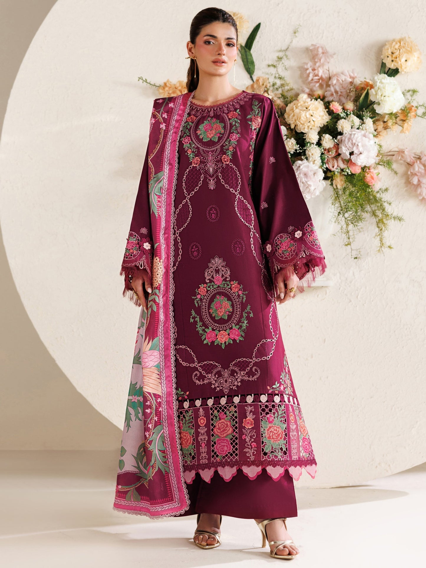 Parishay | Marbella Summer Lawn 26 | MB-03 - Luxury Dress - available at Maria Faisal in UK and USA.
