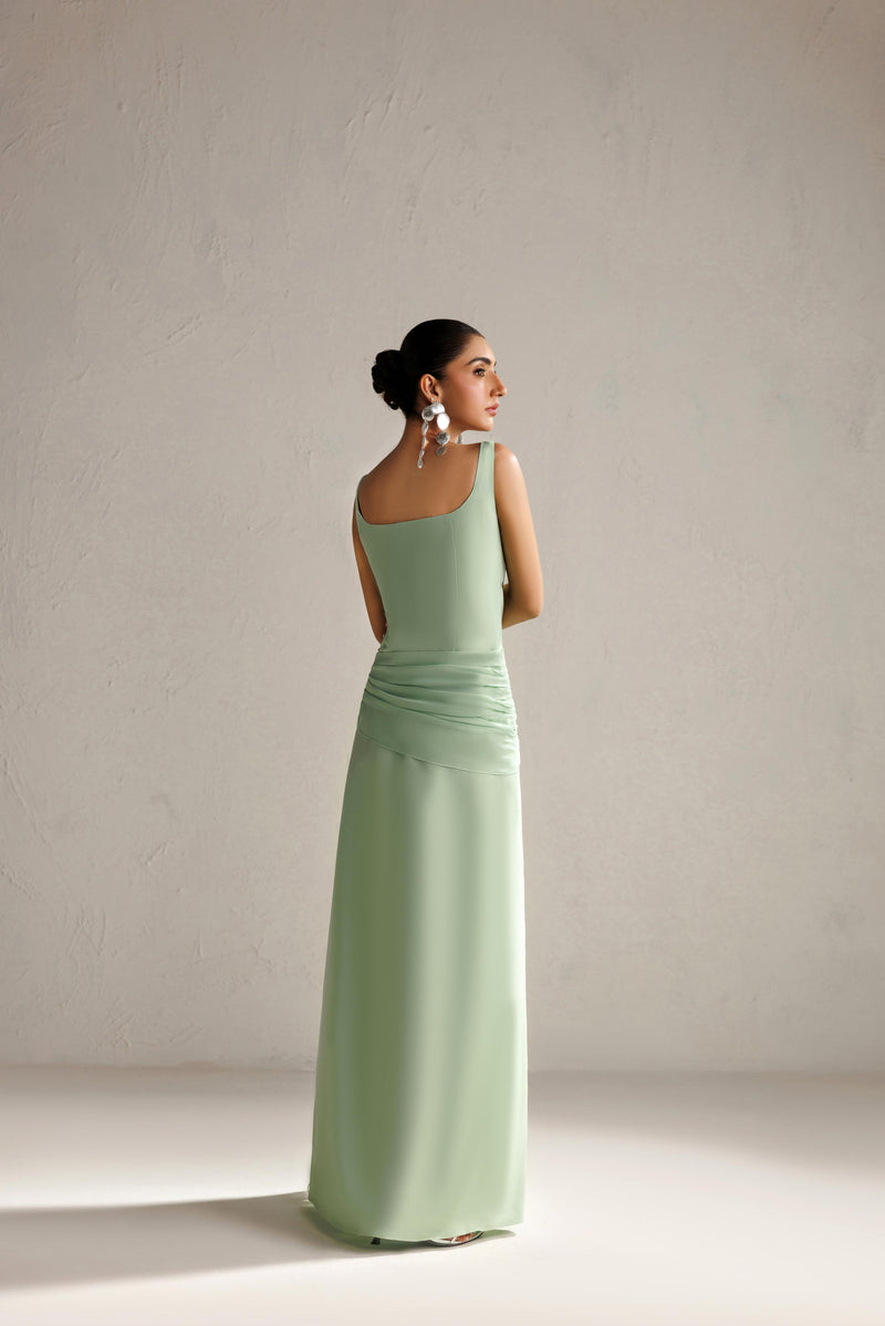 Caia | Basics 26 | Look 24 - Luxury Dress - available at Maria Faisal in UK and USA.